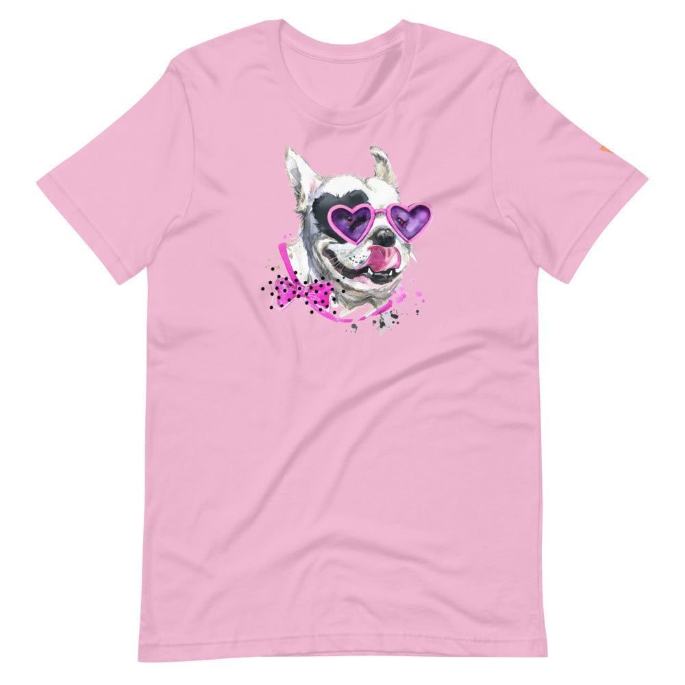 Elton Puppy Short-Sleeve Unisex T-Shirt from Vluxe by Lucky Nahum