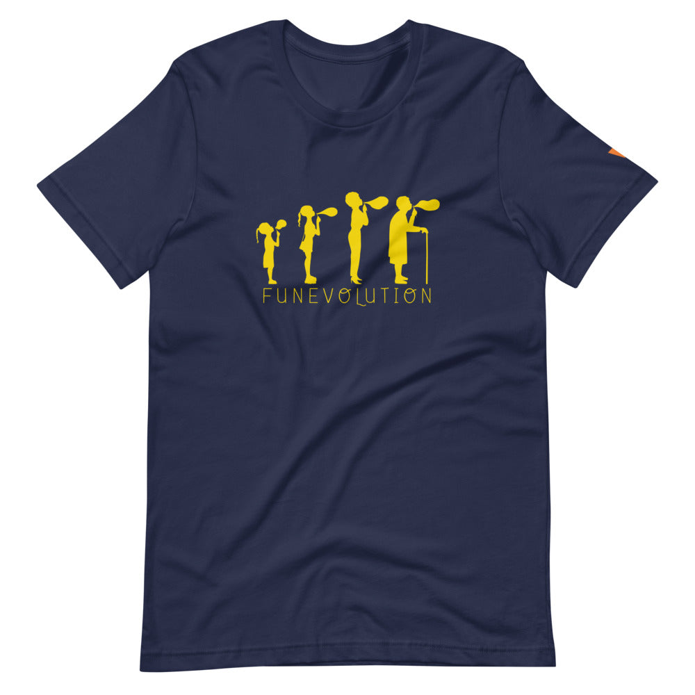 Funevolution Short-Sleeve Unisex T-Shirt from Vluxe by Lucky Nahum