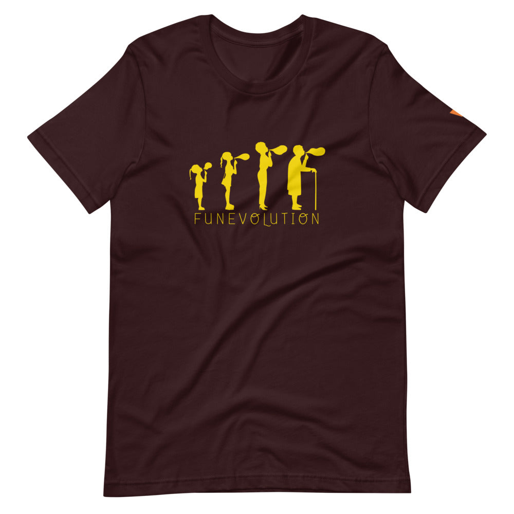 Funevolution Short-Sleeve Unisex T-Shirt from Vluxe by Lucky Nahum