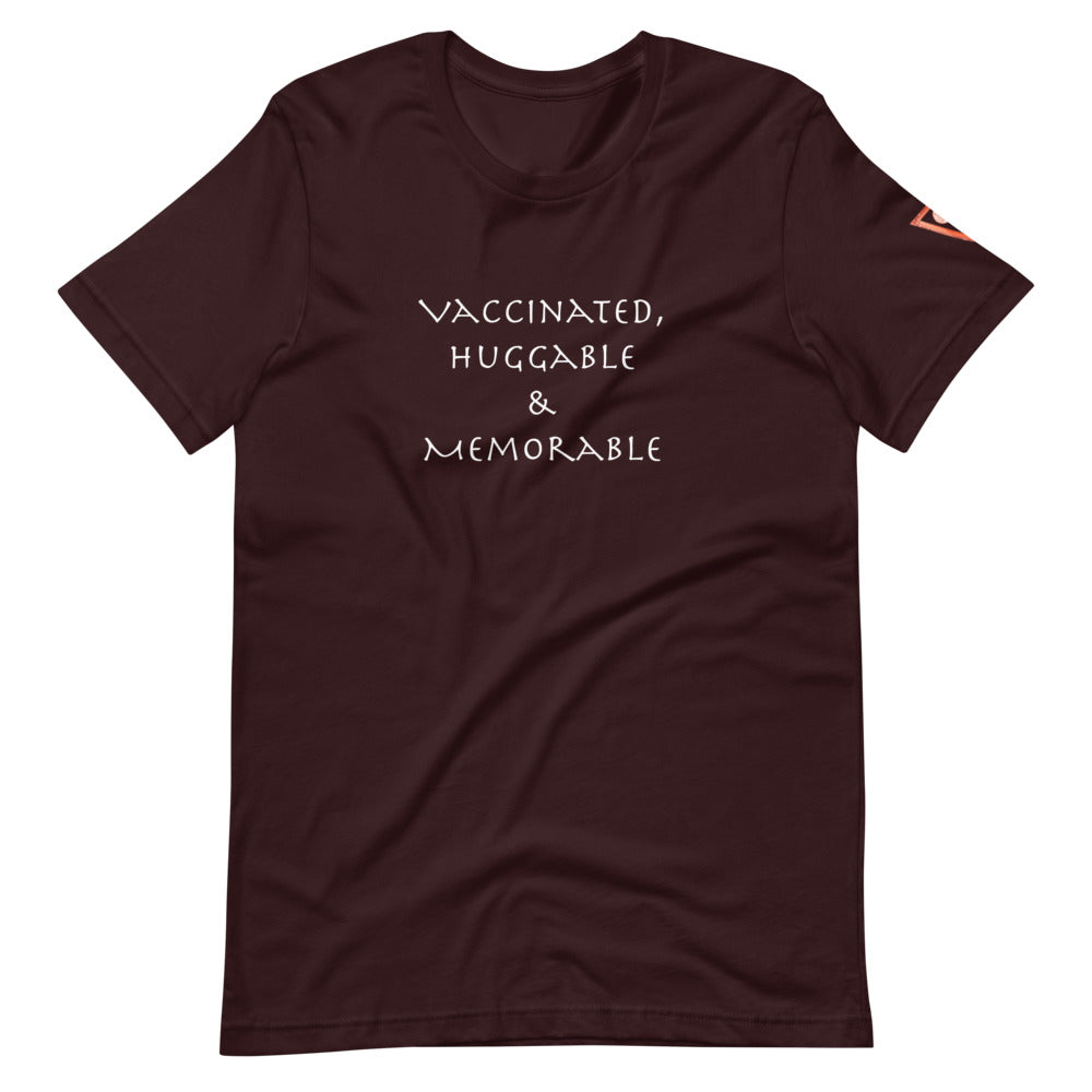 Vaccinated Huggable Memorable Short-Sleeve Unisex T-Shirt