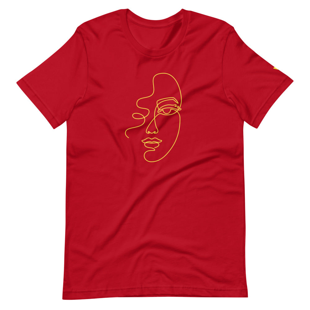 The Face Short-Sleeve Unisex T-Shirt from Vluxe by Lucky Nahum