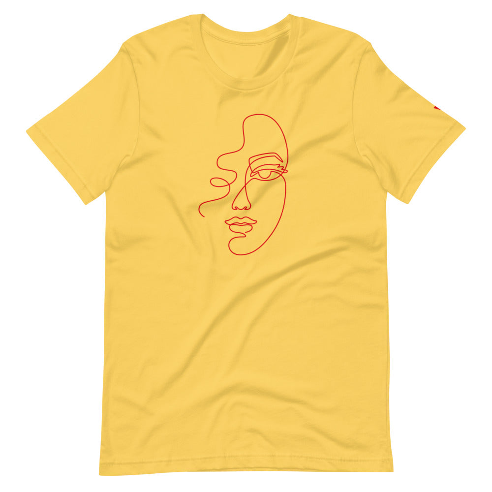The Face Short-Sleeve Unisex T-Shirt from Vluxe by Lucky Nahum