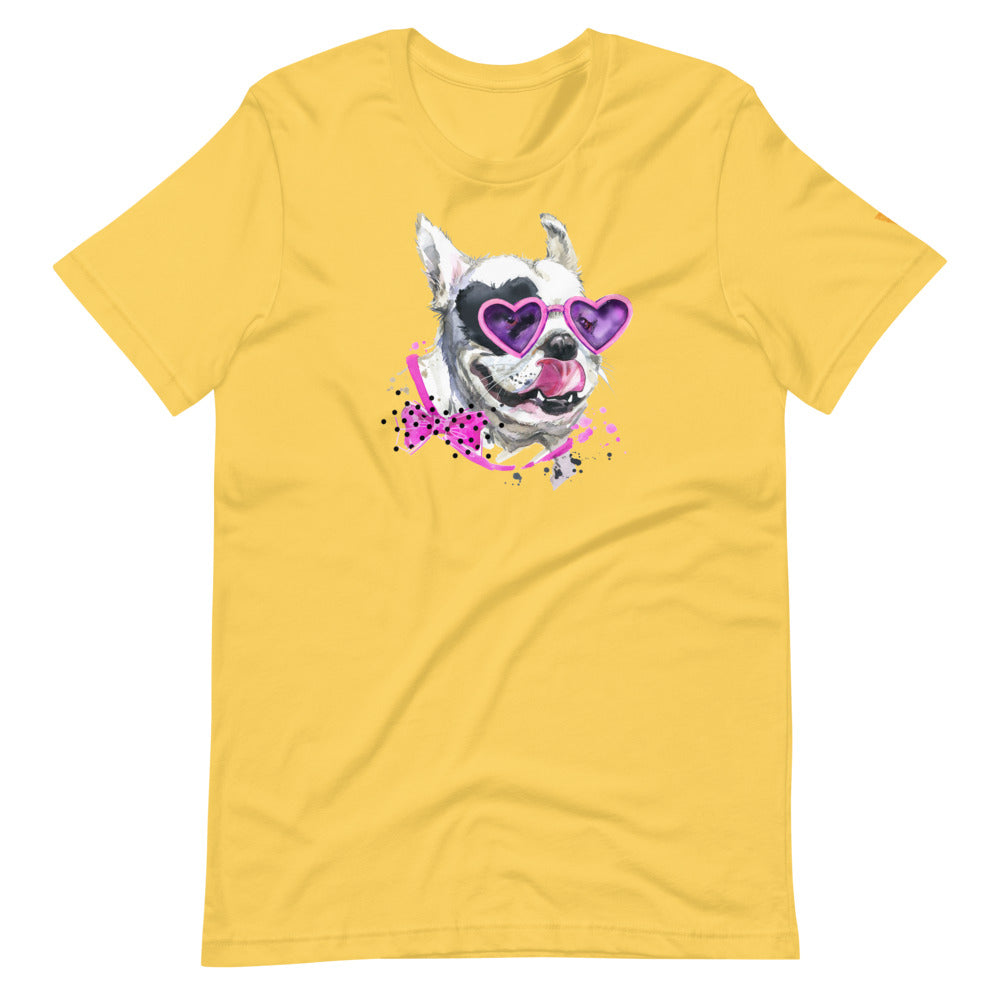 Elton Puppy Short-Sleeve Unisex T-Shirt from Vluxe by Lucky Nahum