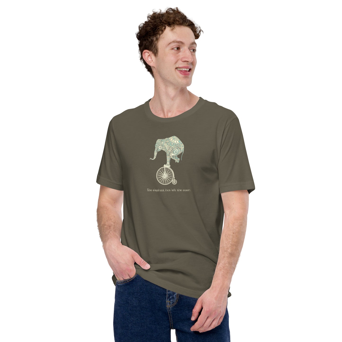The Elephant Has Left The Room Unisex T-shirt | Always Get Lucky