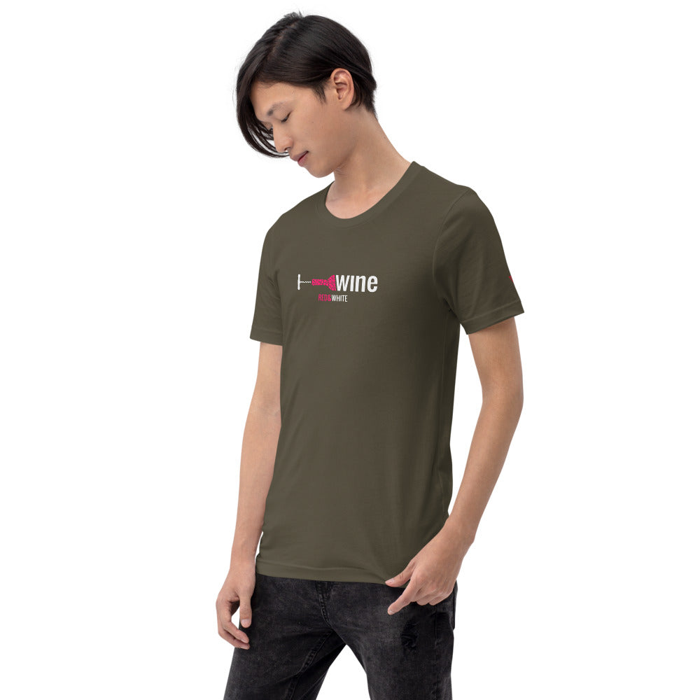 Red & White Short-Sleeve Unisex T-Shirt