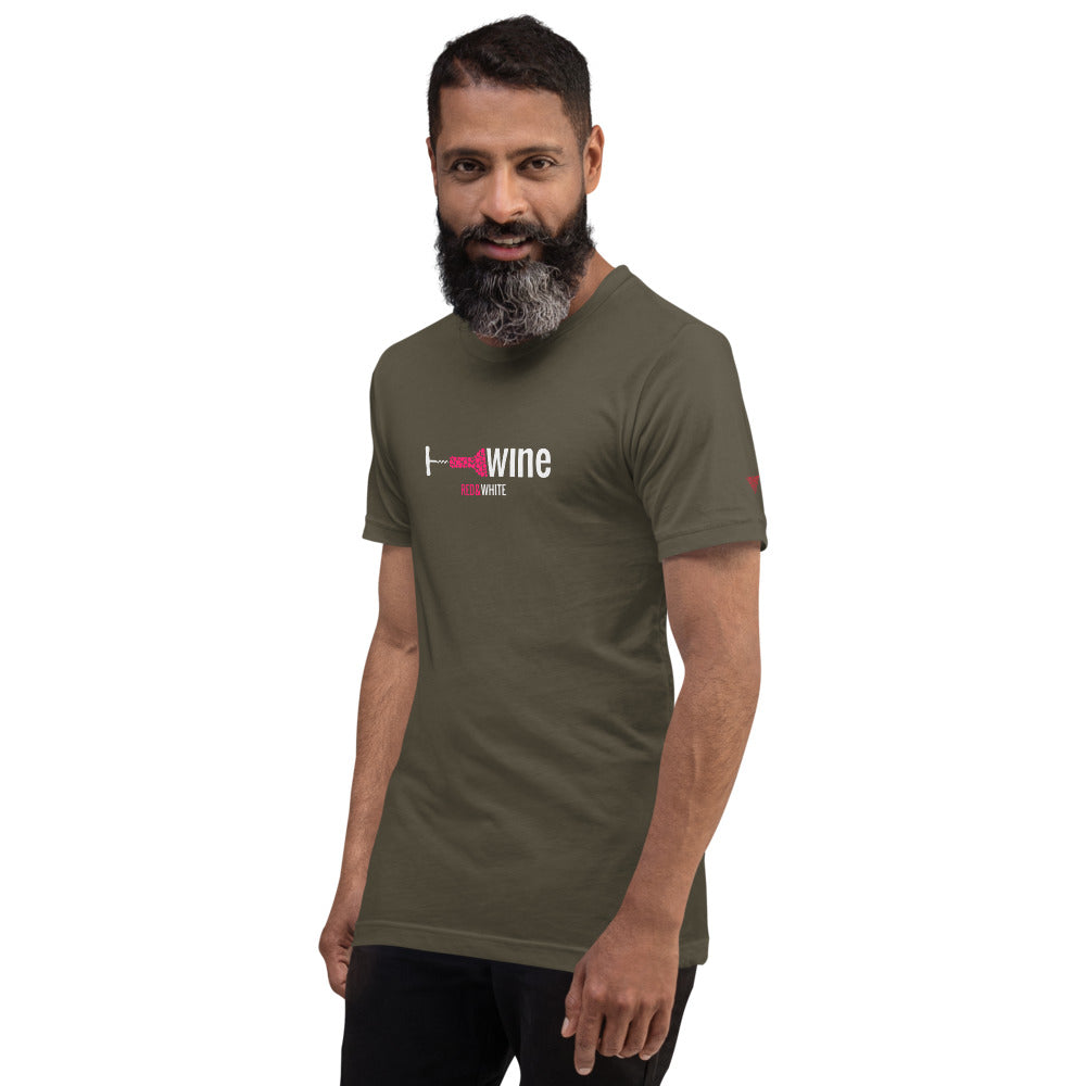 Red & White Short-Sleeve Unisex T-Shirt