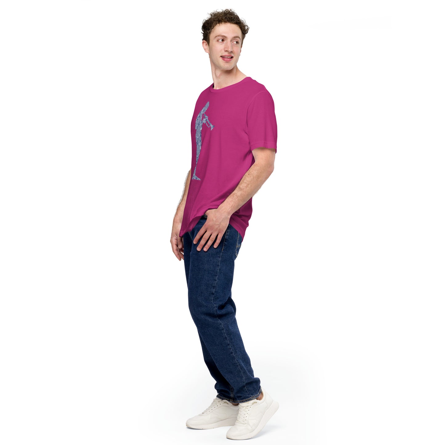 Miles Away Short-Sleeve Unisex Tee Crew Neck from Vluxe by Lucky Nahum