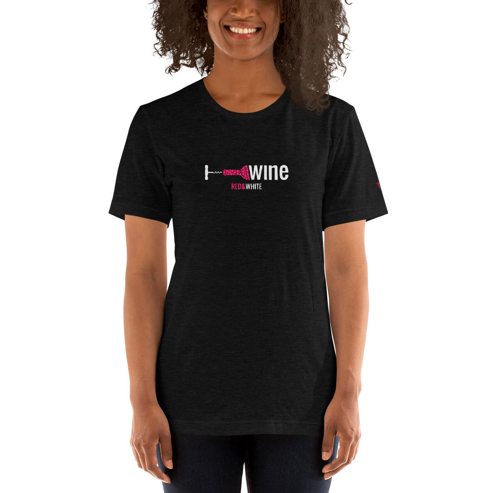 Red & White Short-Sleeve Unisex T-Shirt