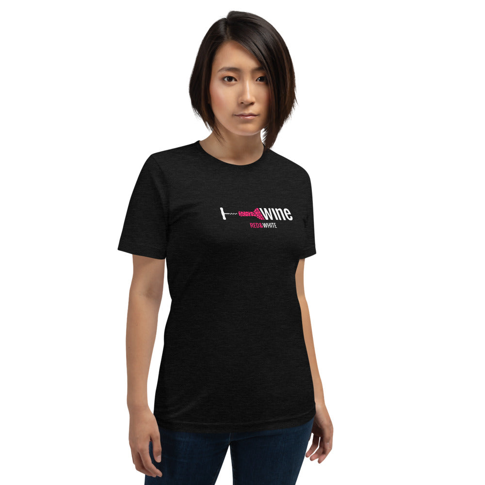 Red & White Short-Sleeve Unisex T-Shirt