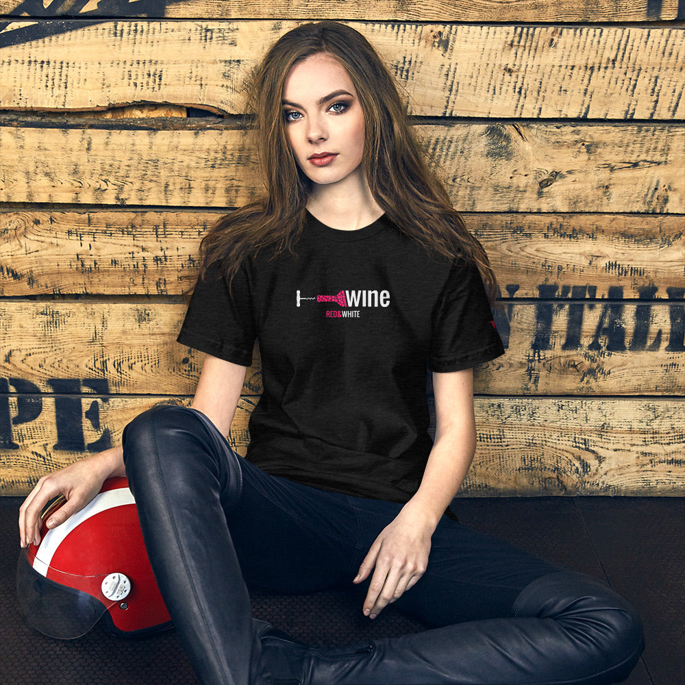Red & White Short-Sleeve Unisex T-Shirt