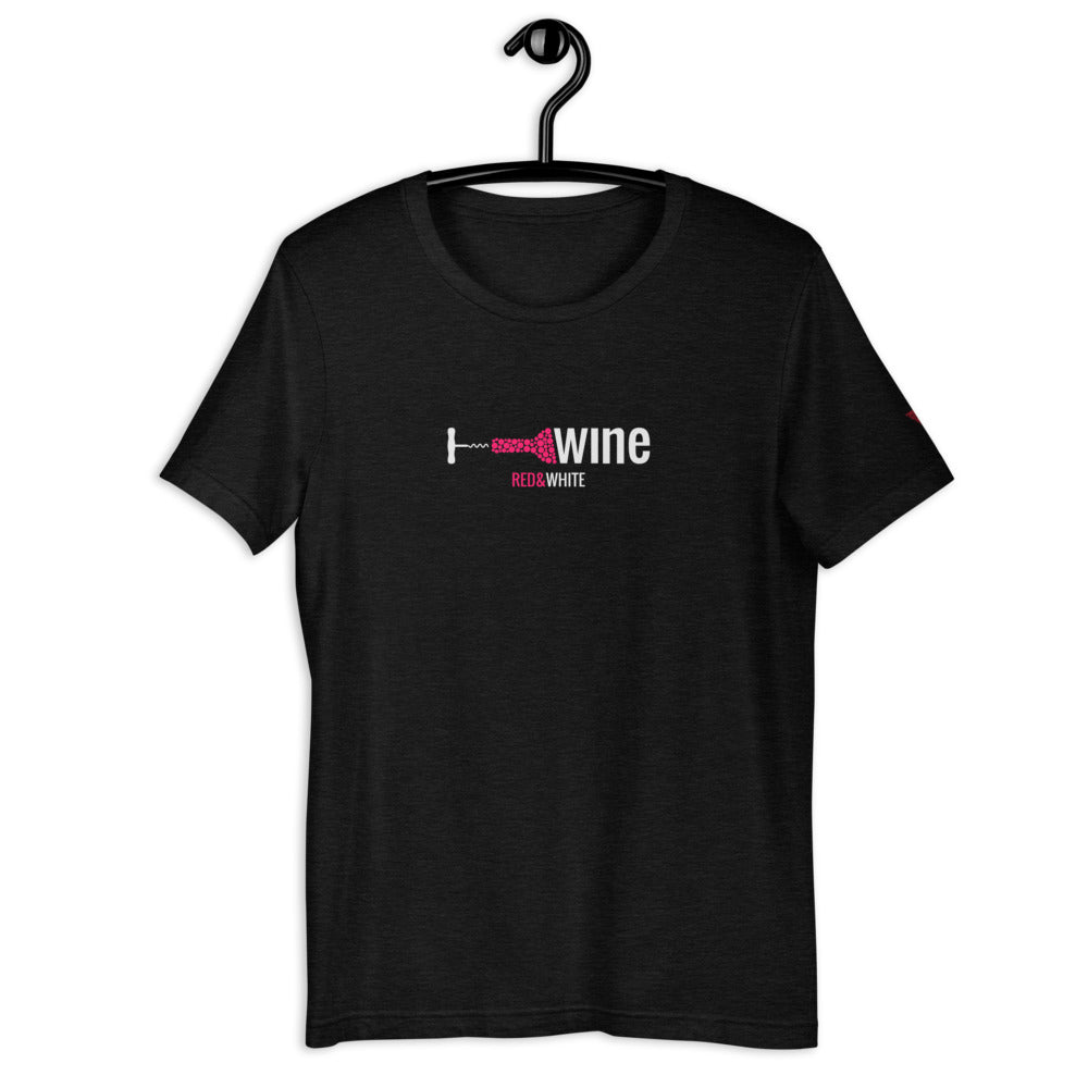 Red & White Short-Sleeve Unisex T-Shirt