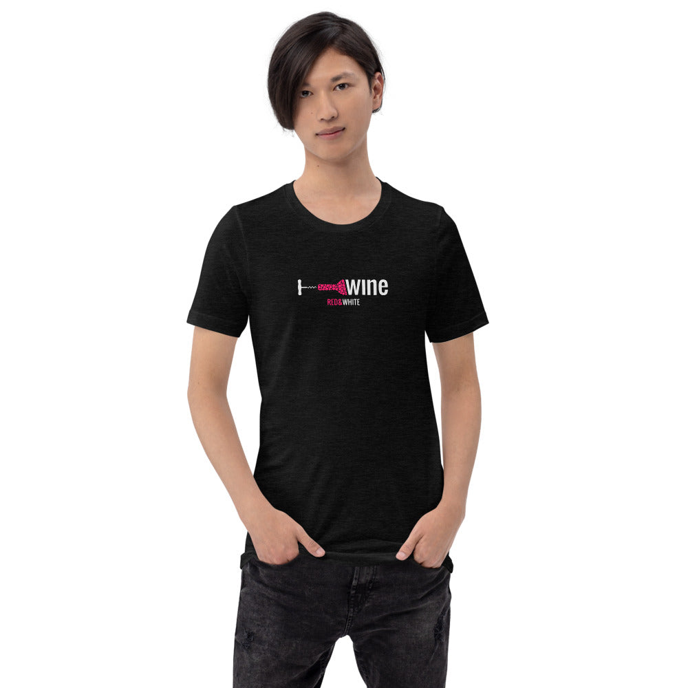 Red & White Short-Sleeve Unisex T-Shirt