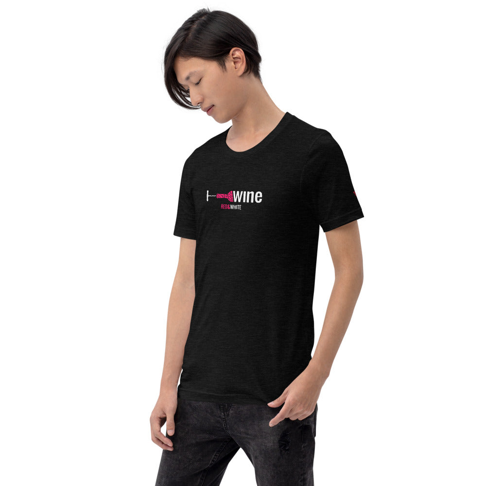 Red & White Short-Sleeve Unisex T-Shirt