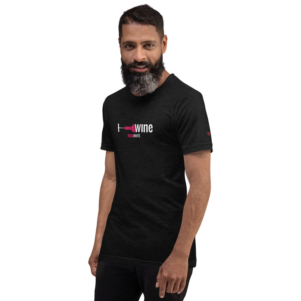 Red & White Short-Sleeve Unisex T-Shirt