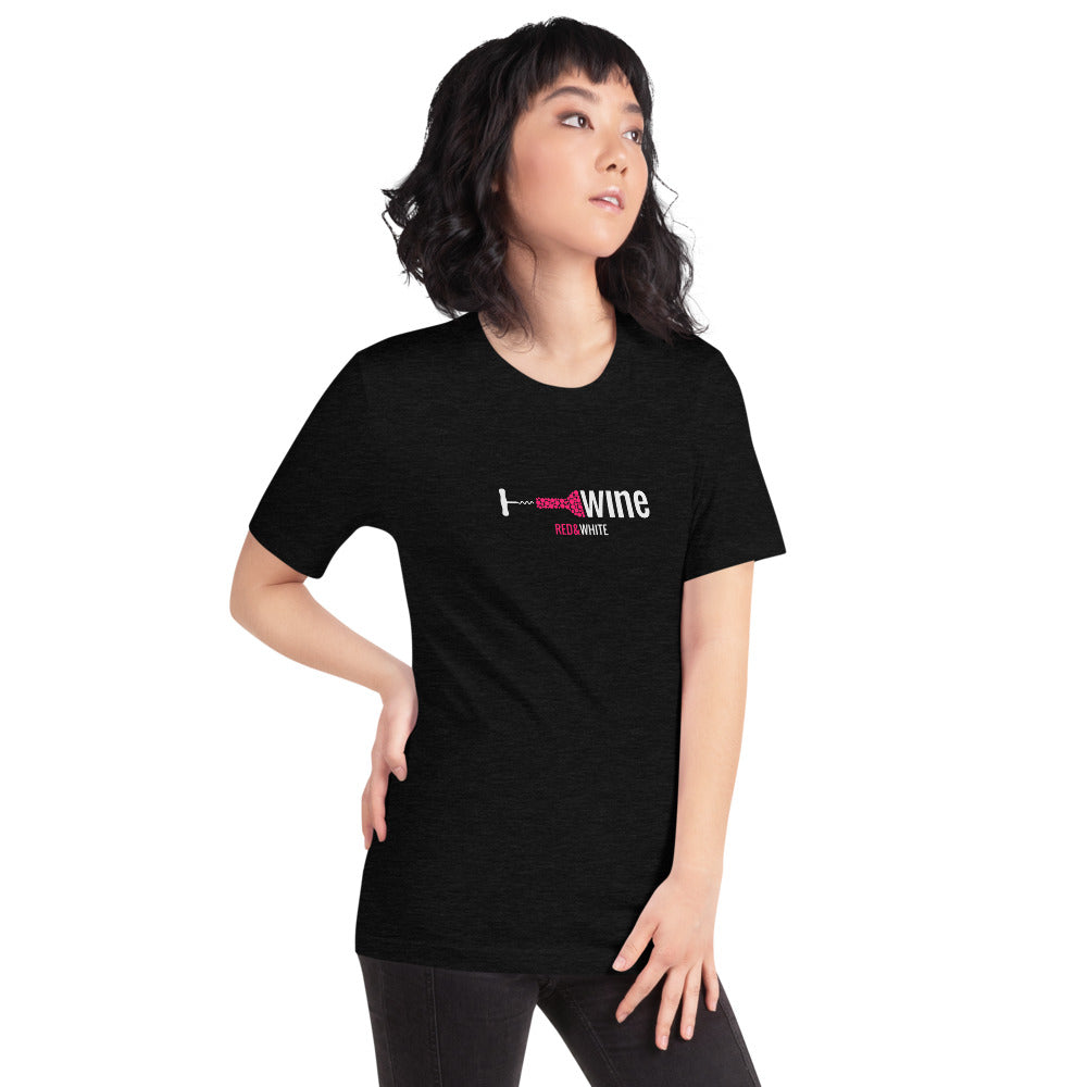 Red & White Short-Sleeve Unisex T-Shirt