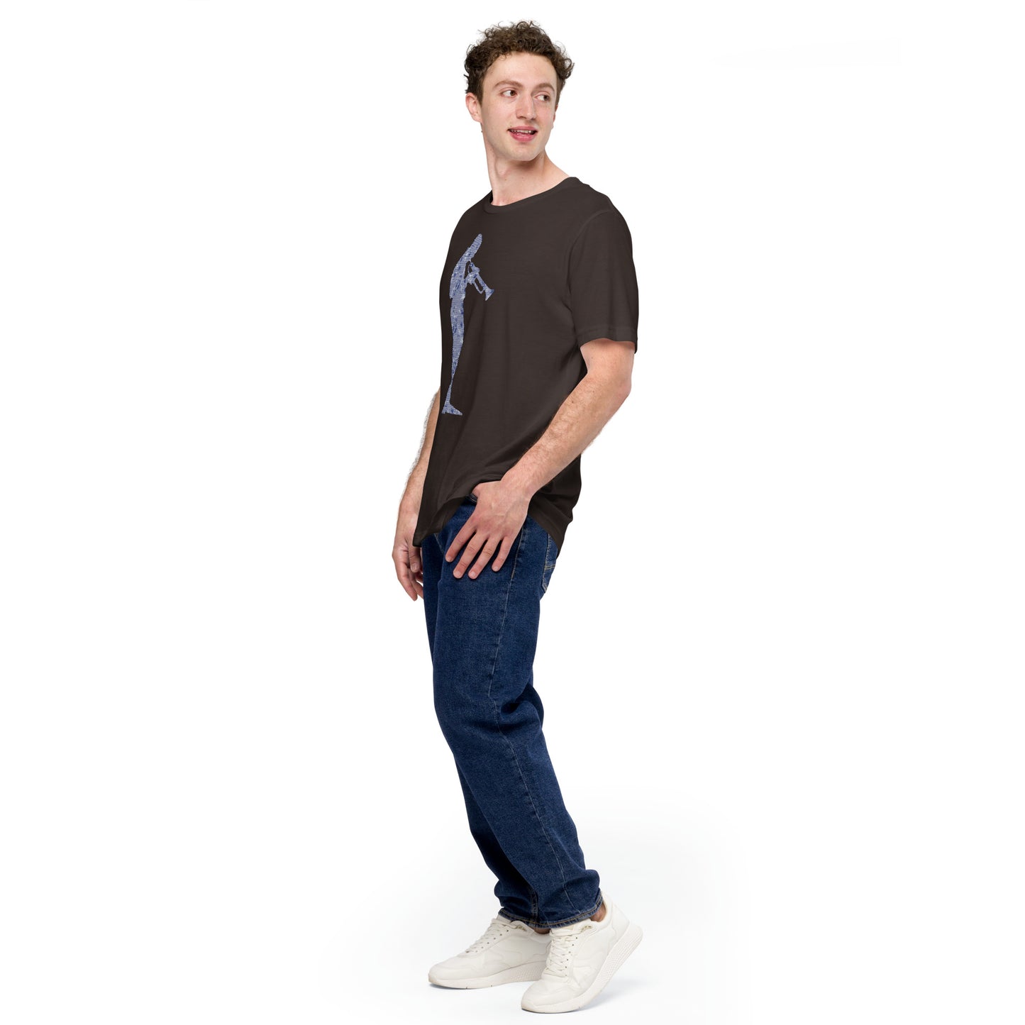 Miles Away Short-Sleeve Unisex Tee Crew Neck from Vluxe by Lucky Nahum
