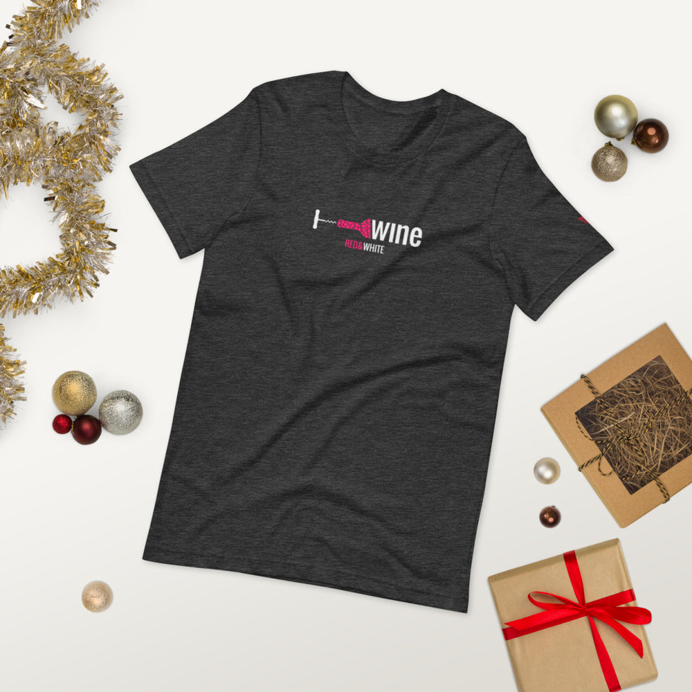 Red & White Short-Sleeve Unisex T-Shirt