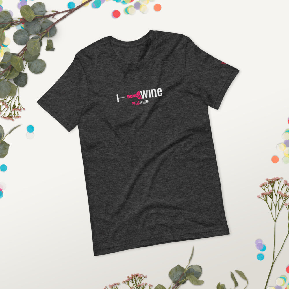 Red & White Short-Sleeve Unisex T-Shirt