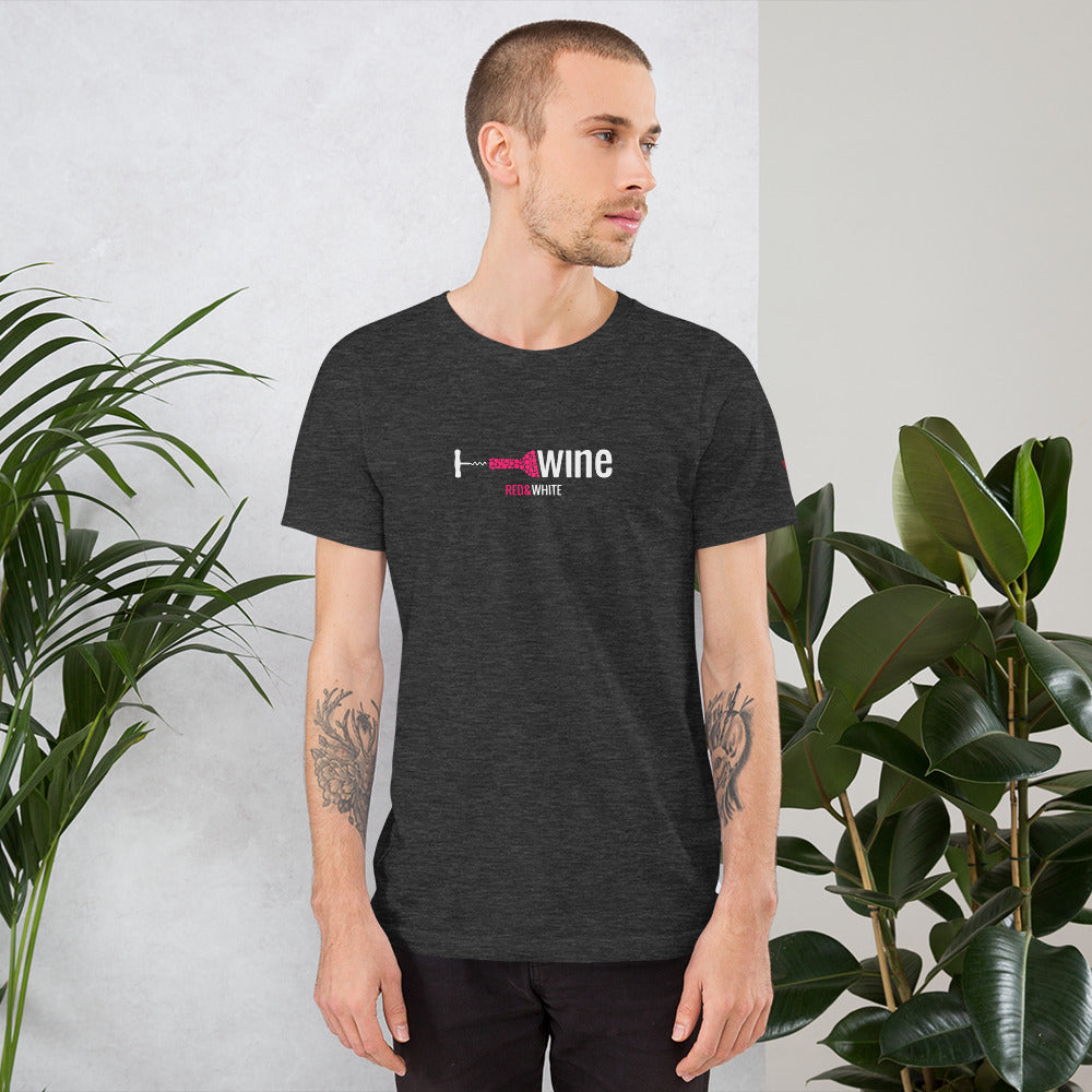 Red & White Short-Sleeve Unisex T-Shirt