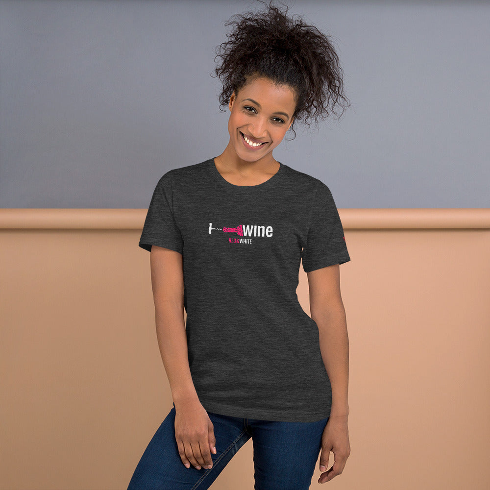 Red & White Short-Sleeve Unisex T-Shirt