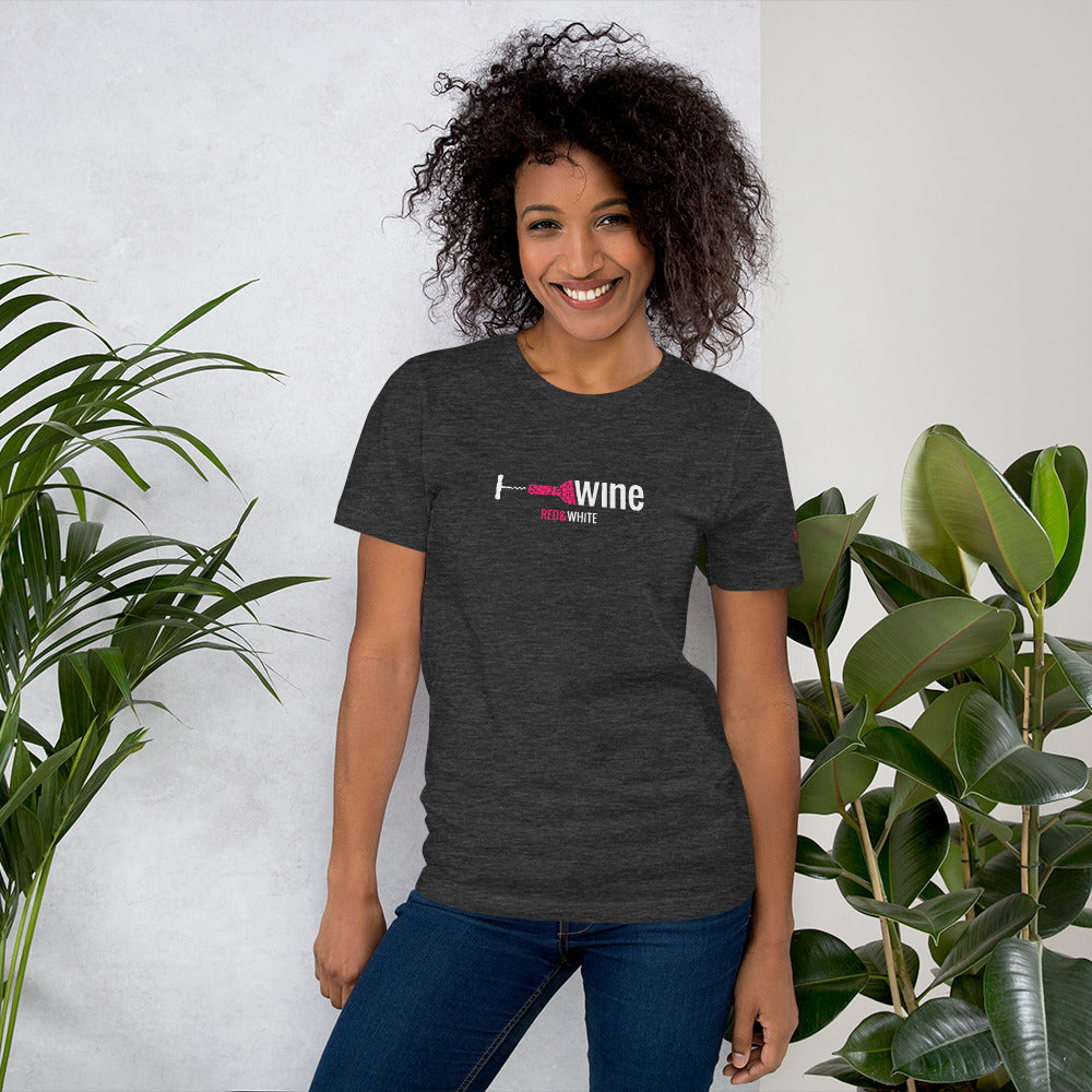 Red & White Short-Sleeve Unisex T-Shirt