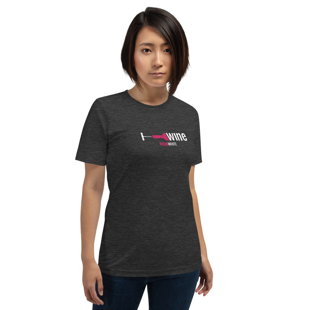 Red & White Short-Sleeve Unisex T-Shirt