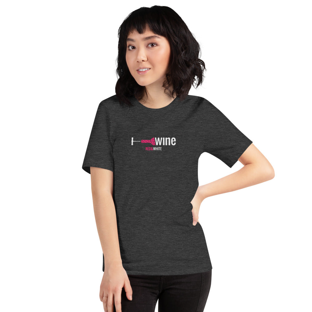 Red & White Short-Sleeve Unisex T-Shirt
