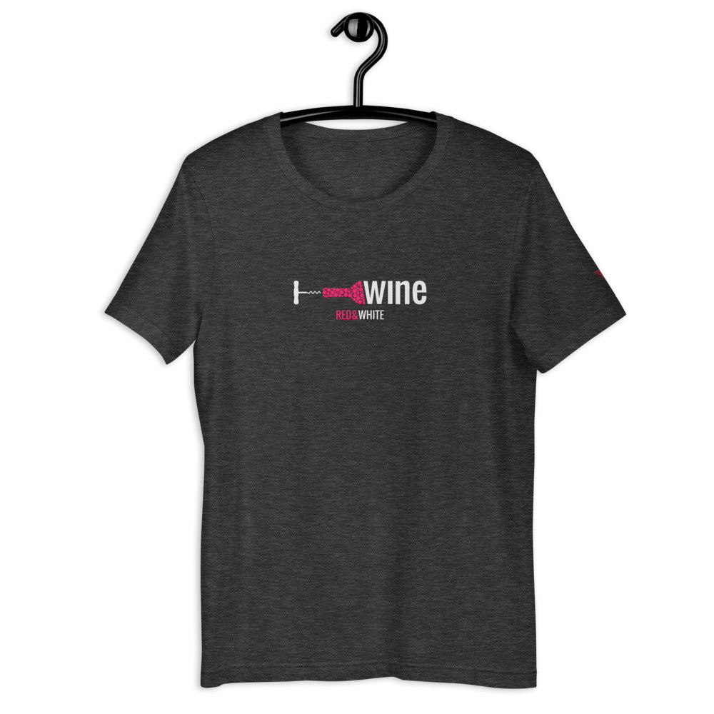 Red & White Short-Sleeve Unisex T-Shirt