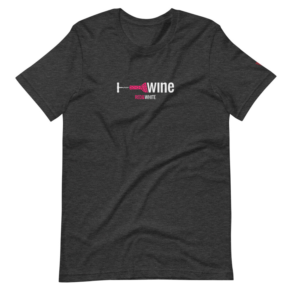 Red & White Short-Sleeve Unisex T-Shirt