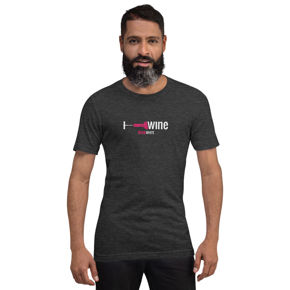 Red & White Short-Sleeve Unisex T-Shirt