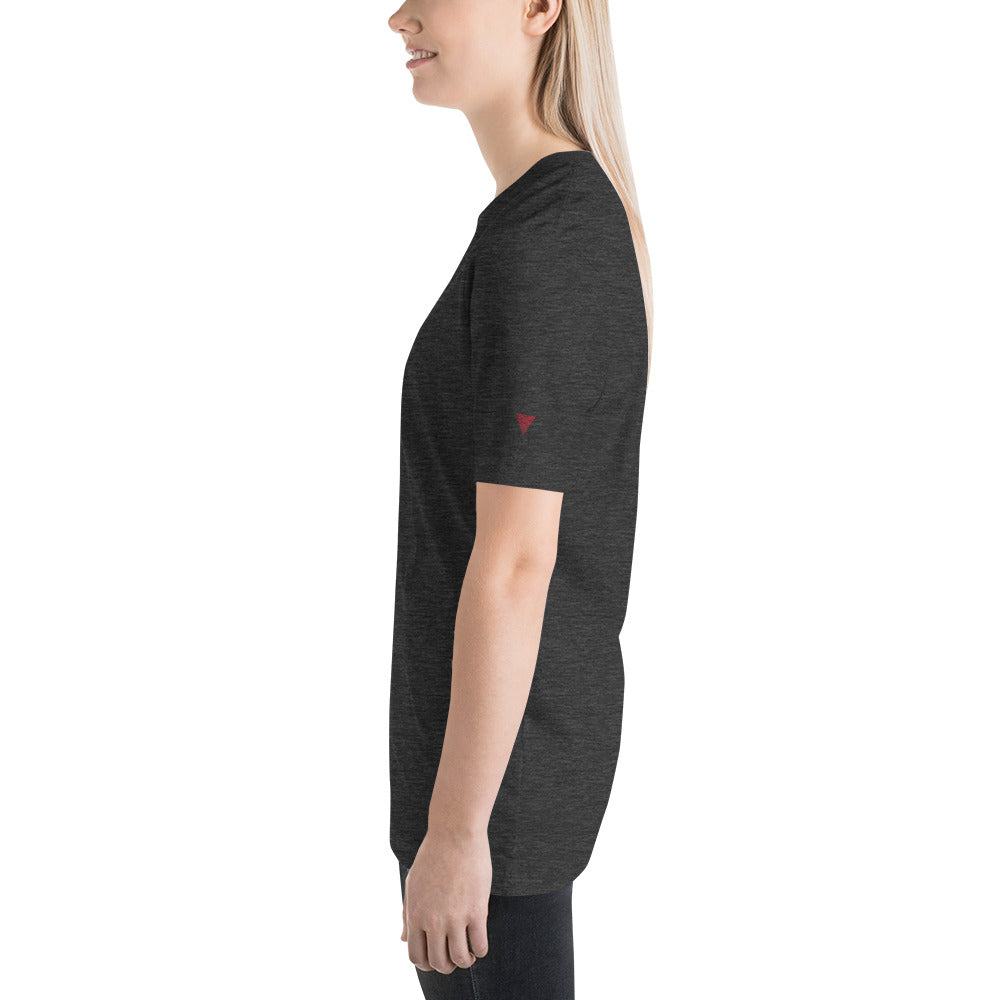 Red & White Short-Sleeve Unisex T-Shirt