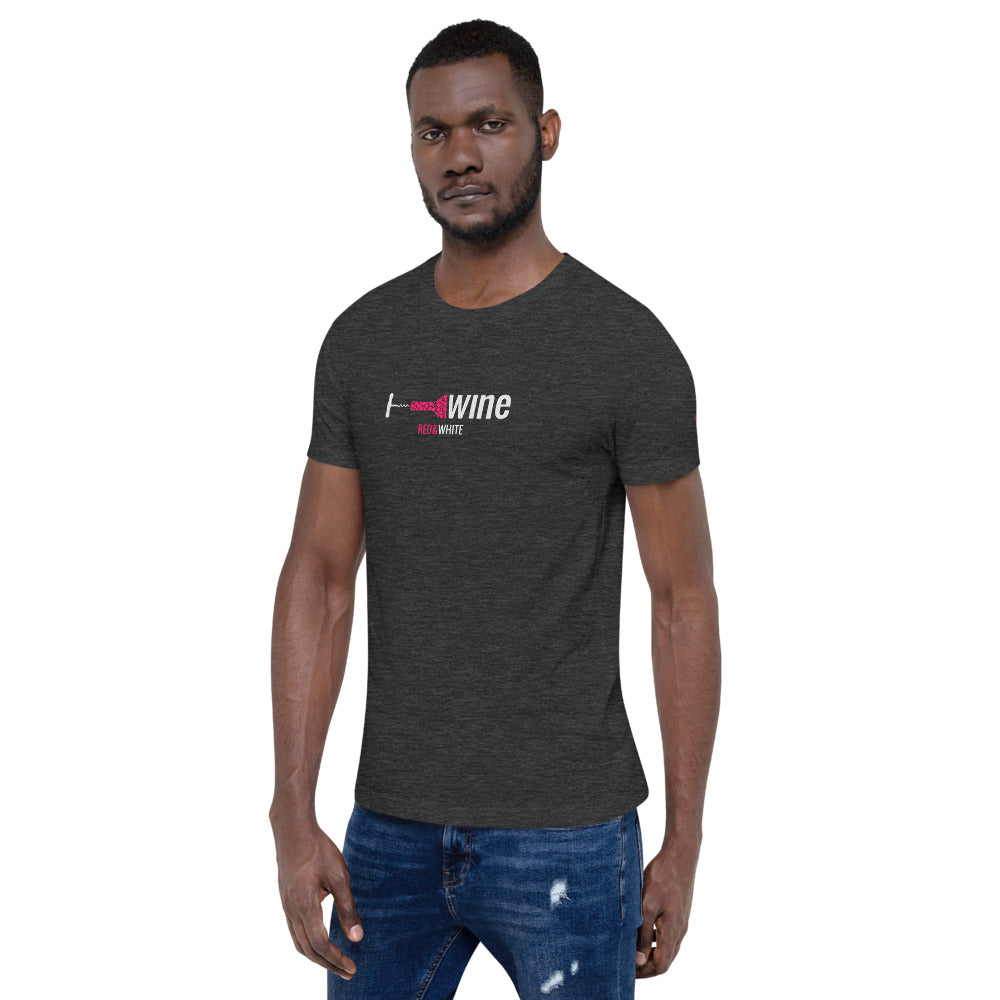 Red & White Short-Sleeve Unisex T-Shirt