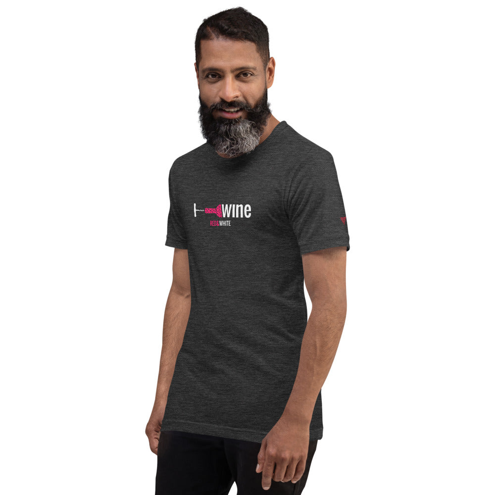 Red & White Short-Sleeve Unisex T-Shirt