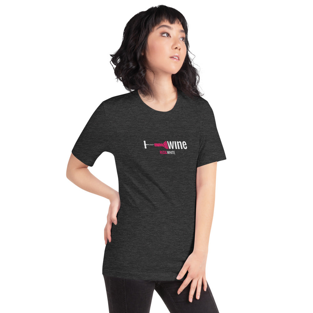 Red & White Short-Sleeve Unisex T-Shirt