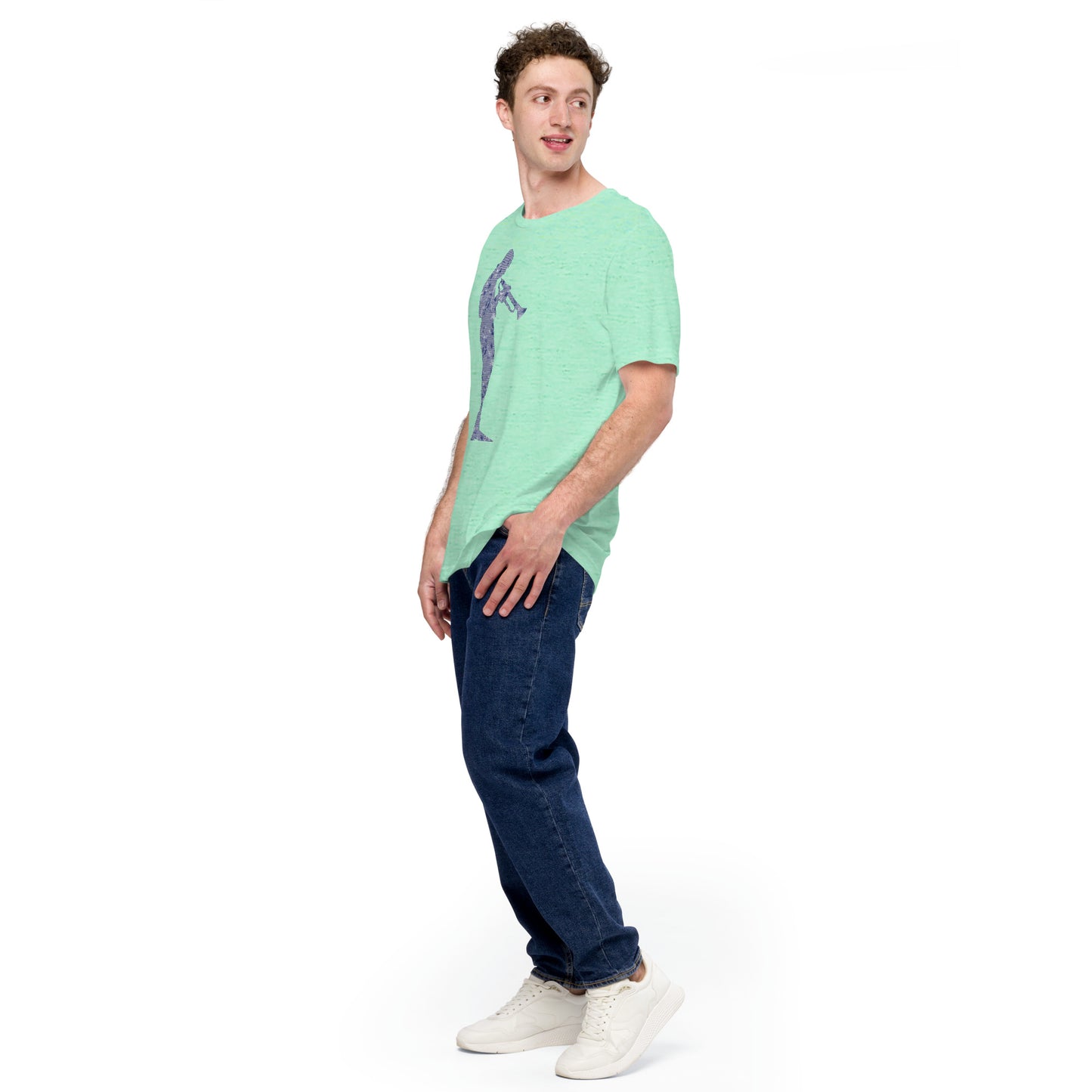Miles Away Short-Sleeve Unisex Tee Crew Neck from Vluxe by Lucky Nahum
