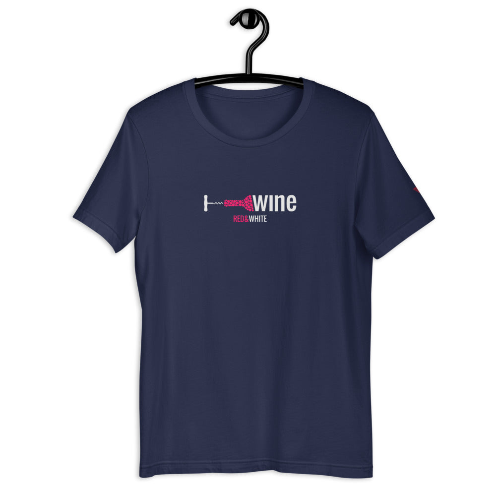 Red & White Short-Sleeve Unisex T-Shirt
