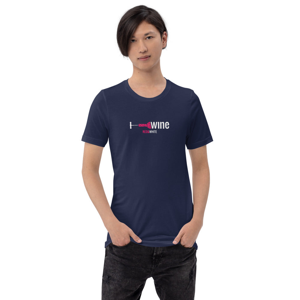 Red & White Short-Sleeve Unisex T-Shirt