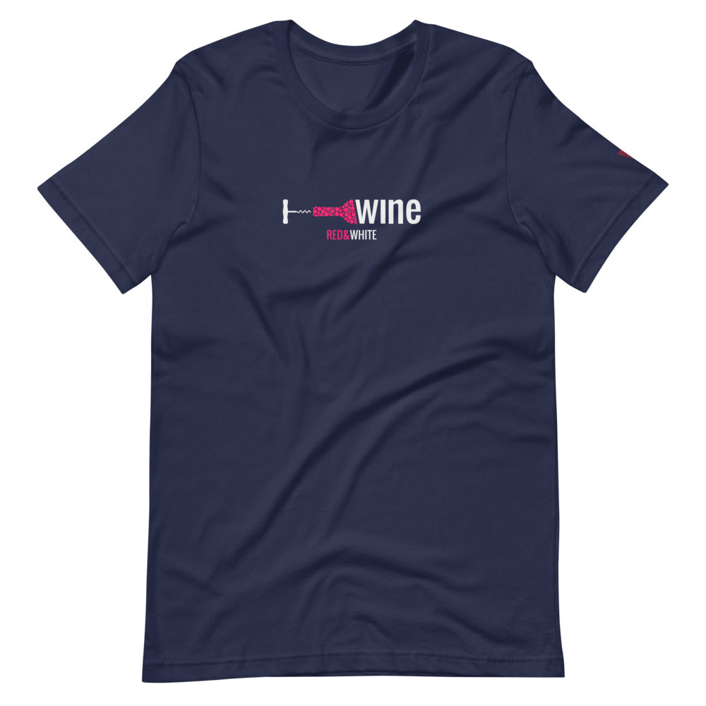 Red & White Short-Sleeve Unisex T-Shirt