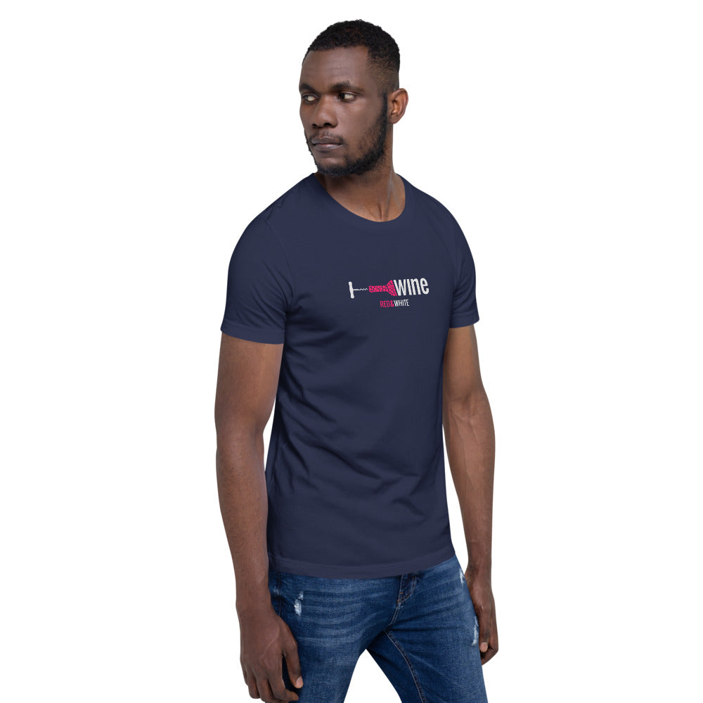 Red & White Short-Sleeve Unisex T-Shirt