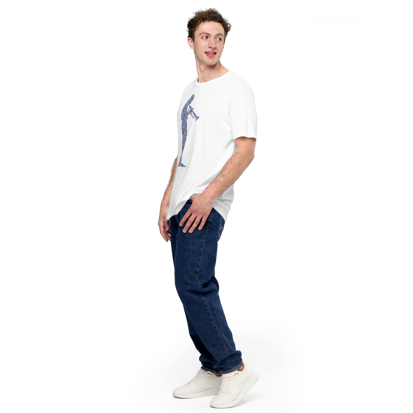 Miles Away Short-Sleeve Unisex Tee Crew Neck from Vluxe by Lucky Nahum