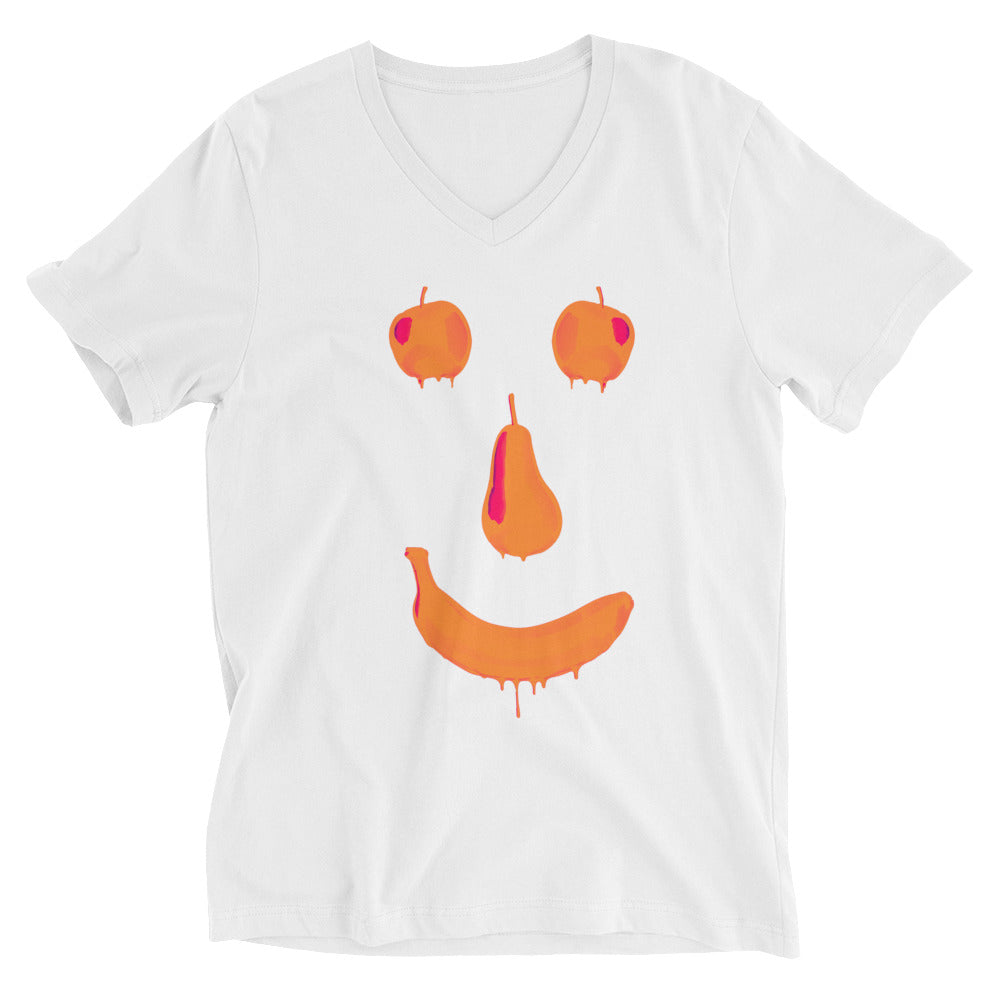 Fruit Face Unisex Short Sleeve V-Neck T-Shirt