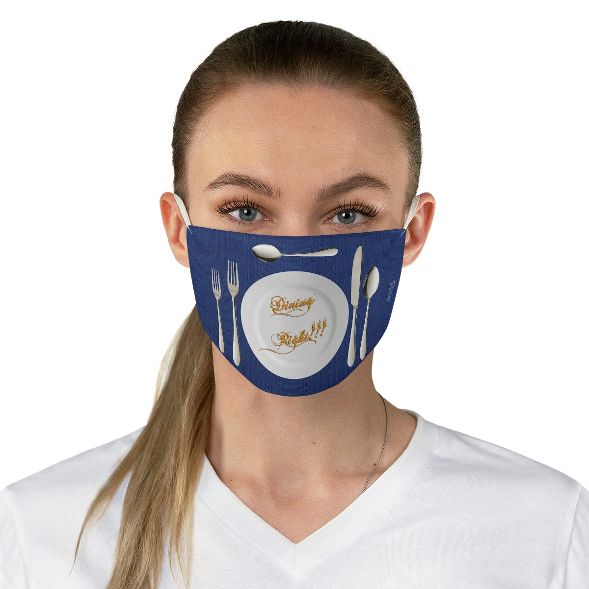 Dining Right Double Layer Fabric Face Mask