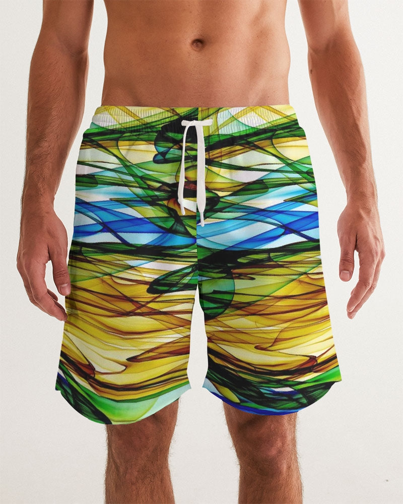 Salento Dreaming Men's All-Over Print Swim Trunk