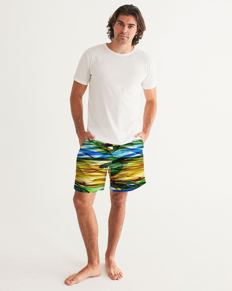 Salento Dreaming Men's All-Over Print Swim Trunk