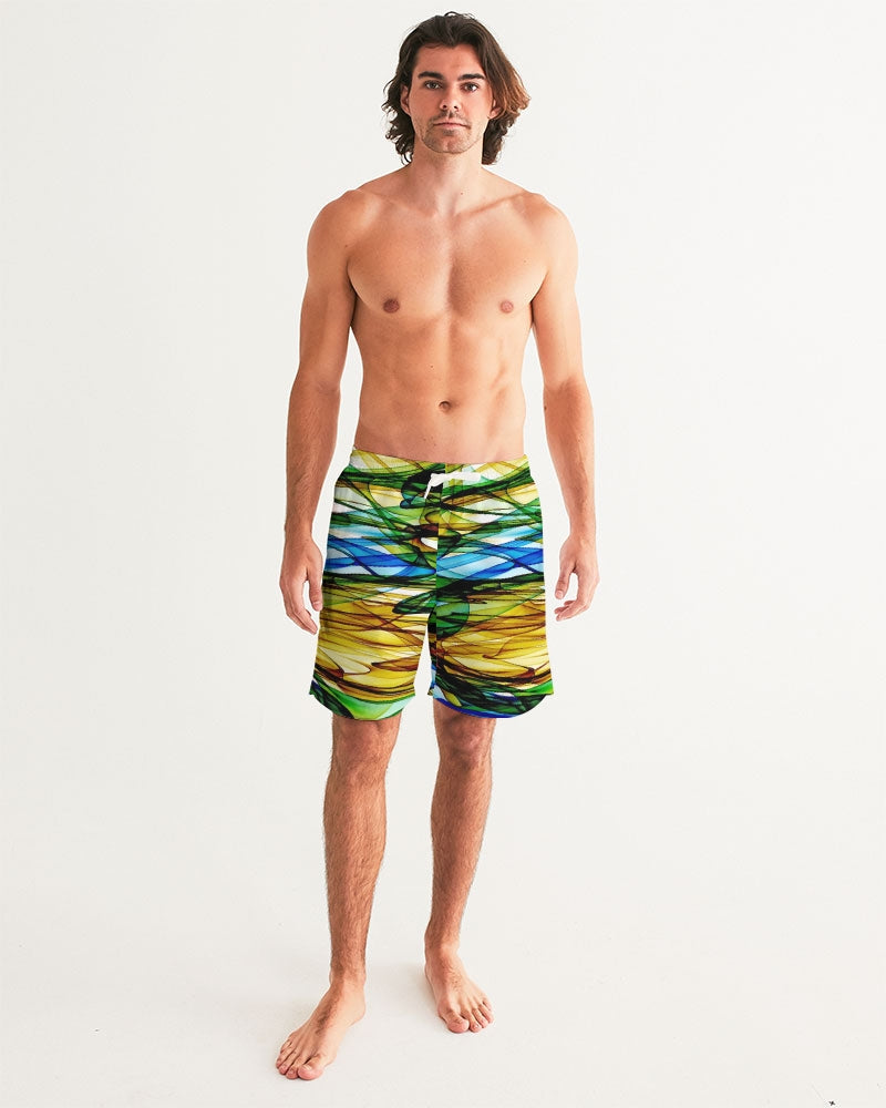 Salento Dreaming Men's All-Over Print Swim Trunk