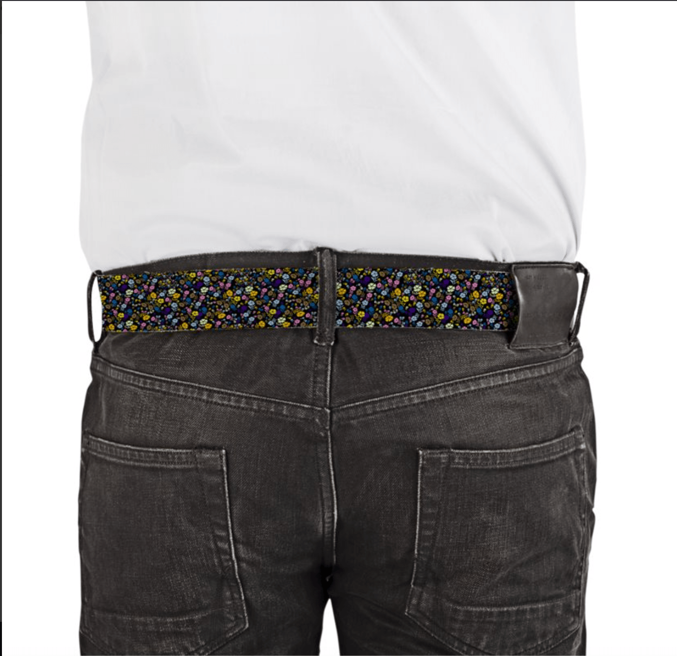 Alan VLB100 Leather Printed Belt - alwaysgetlucky.com