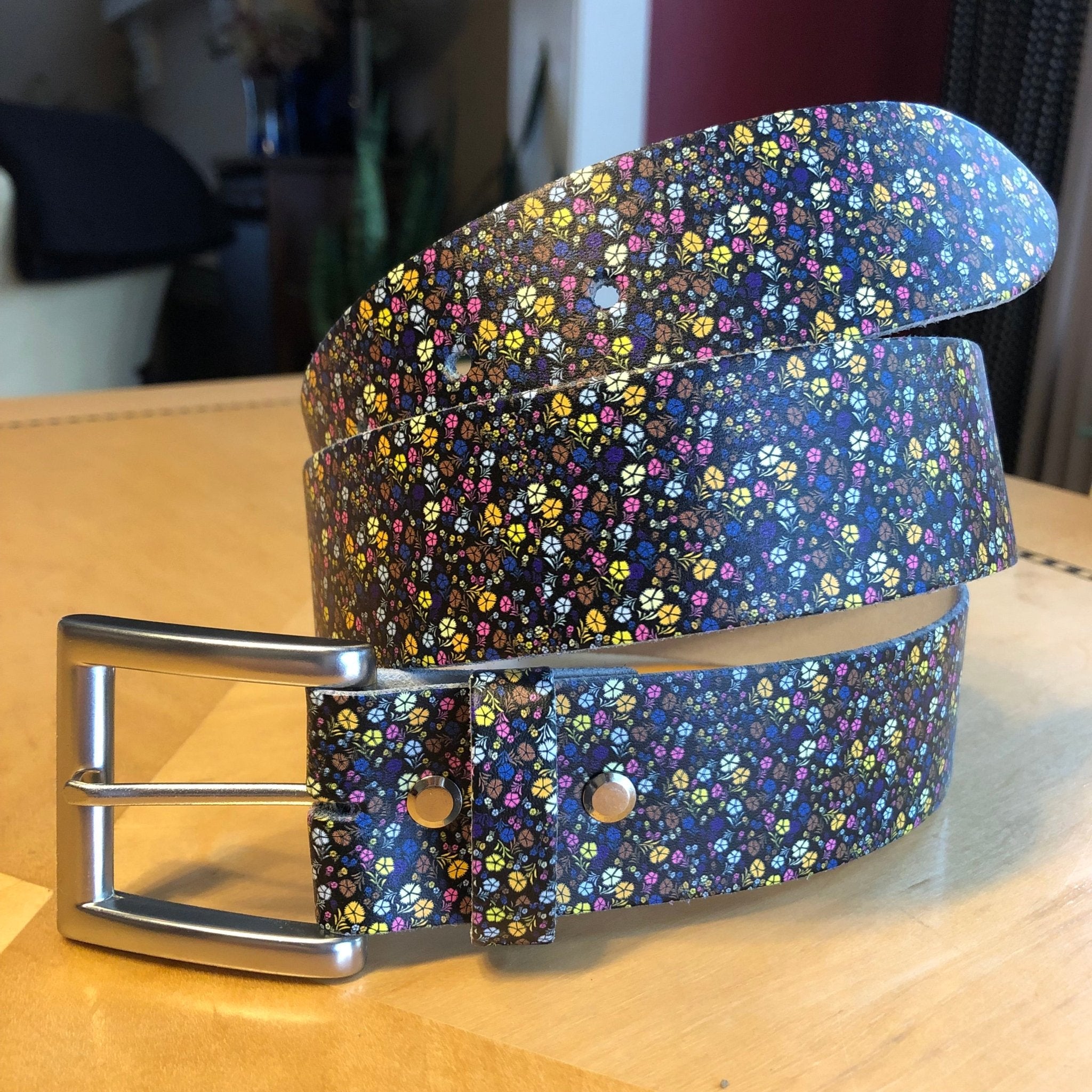 Alan VLB100 Leather Printed Belt