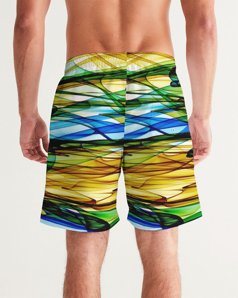 Salento Dreaming Men's All-Over Print Swim Trunk