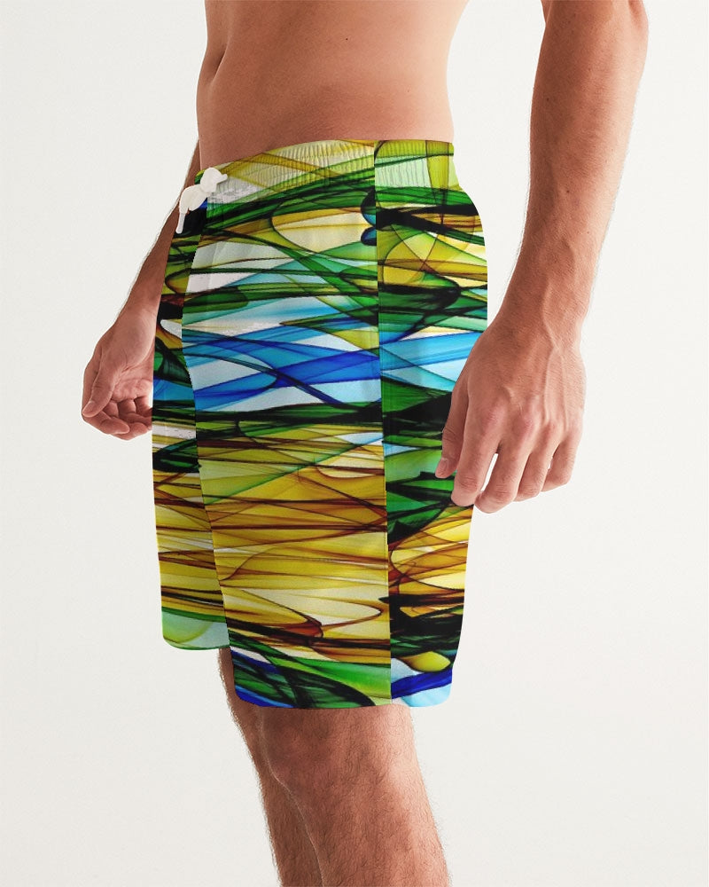 Salento Dreaming Men's All-Over Print Swim Trunk