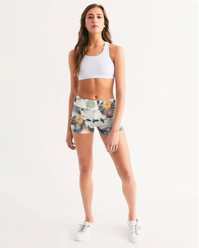 Faded Love Women's Mid-Rise Yoga Shorts | Always Get Lucky